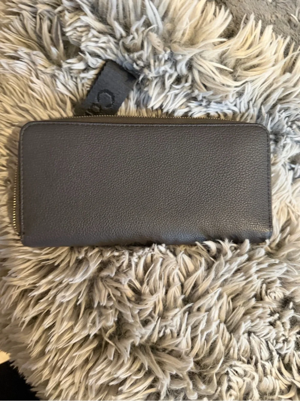 Calvin Klein Black Zip Wallet with Embossed cK